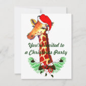 kerstGiraffe Kaart (Voorkant)