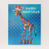 KerstGiraffe Puzzle Legpuzzel (Verticaal)
