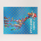 KerstGiraffe Puzzle Legpuzzel (Horizontaal)