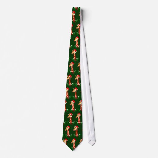 kerstGiraffe Stropdas (Voorkant)