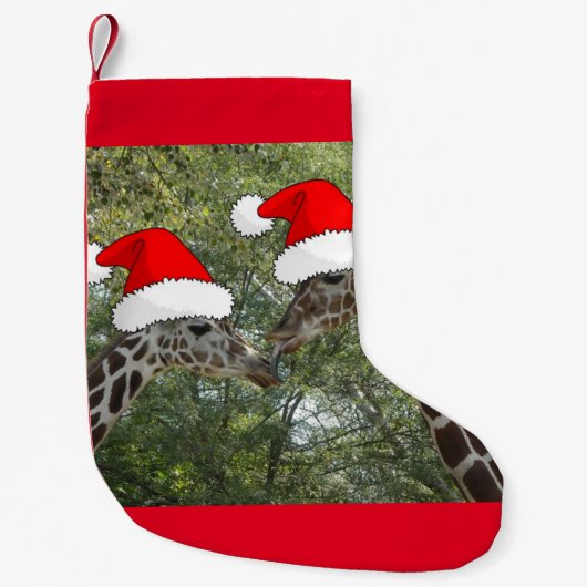 Kerstgiraffen Kleine Kerstsok (Voorkant)