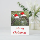 kerstGiraffes Feestdagenkaart (Staand voorkant)