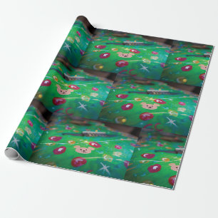 Kerstgitaar - Kinder kunst voor CHOC Cadeaupapier