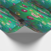 Kerstgitaar - Kinder kunst voor CHOC Cadeaupapier (Hoek)