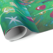 Kerstgitaar - Kinder kunst voor CHOC Cadeaupapier (Rol Hoek)