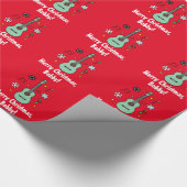 Kerstgitaarnaam  cadeaupapier (Hoek)