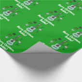 Kerstgitaarnaam  cadeaupapier (Hoek)