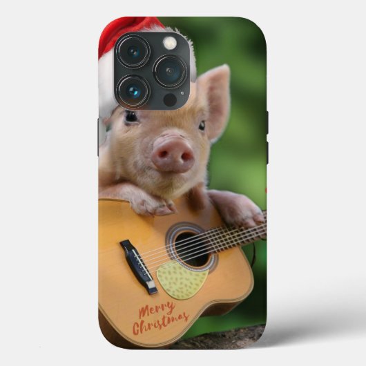 kerstgitaarvarken Case-Mate iPhone case (Achterkant)