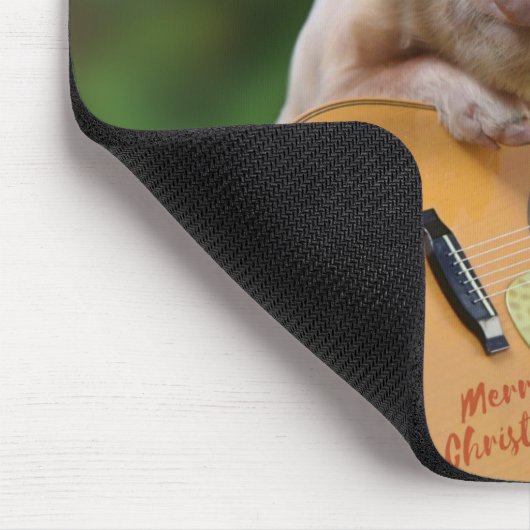 kerstgitaarvarken muismat (Hoek)