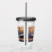 Kerstglady Joe Silver Gold sterren licht nat Acryl Drinkbeker (Rechts)