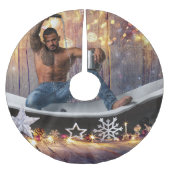 Kerstglady Joe Silver Gold sterren licht nat Kerstboom Rok (Voorkant)