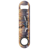 Kerstglady Joe Silver Gold sterren licht nat Speed Flessenopener (Voorkant)