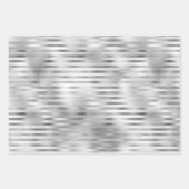 Kerstglam Snowflake Pattern Blue Silver Inpakpapier Vel (Voorkant 3)