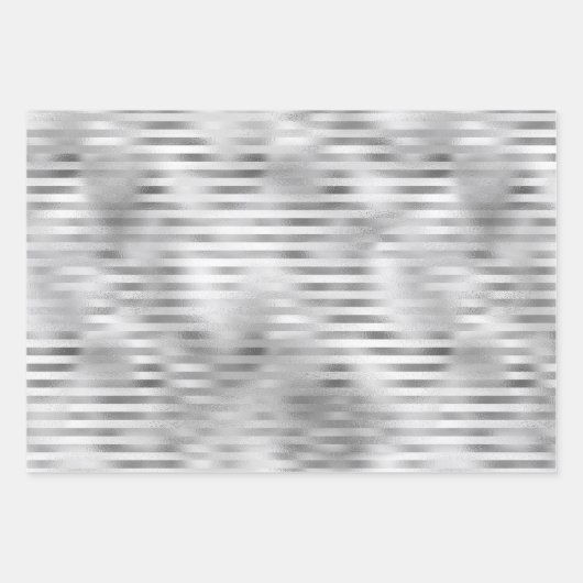 Kerstglam Snowflake Pattern Blue Silver Inpakpapier Vel (Voorkant 3)