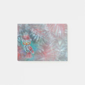Kerstglamour Mode Santa Owl Post-it® Notes (Voorkant)