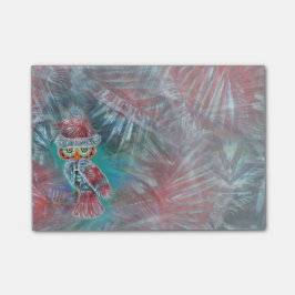 Kerstglamour Mode Santa Owl Post-it® Notes