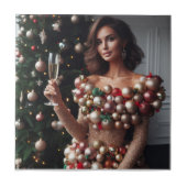 kerstglamour tegeltje (Voorkant)