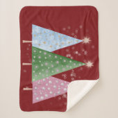 Kerstglans Sherpa Deken (Voorkant)