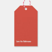 Kerstglas Champagne Glas Kerstmis Cadeaulabel (Achterkant)