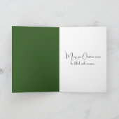 Kerstglas Hertenornament Feestdagen Kaart (Binnen)