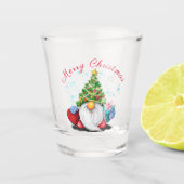 kerstglas met cadeau shot glas (Voorkant)