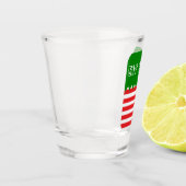 Kerstglas met elastische brandstof shot glas (Links)
