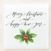 kerstglas Onderzetter Glazen Onderzetter (Voorkant)