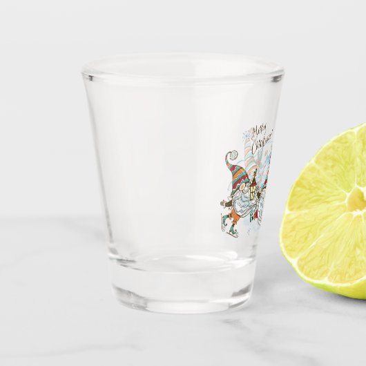 kerstglas shot glas (Links)