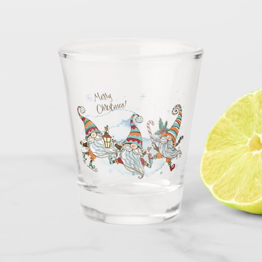 kerstglas shot glas (Voorkant)