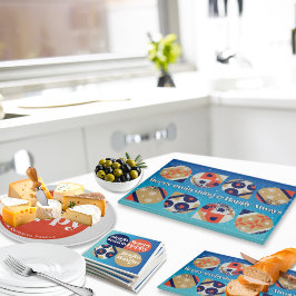 Kerstglas Snijplank Met Krachtige Siermotieven