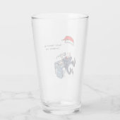 Kerstglas voor hem. Je voegt het gezicht toe! Glas (Achterkant)