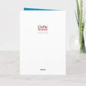 Kerstglimlach Snowman Feestdagen Kaart (Achterkant)