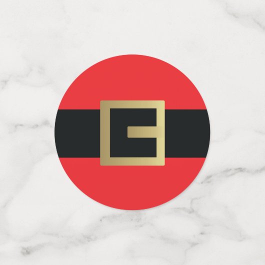 Kerstglitter Santa Belts Holiday Confetti (Kleine voorkant)