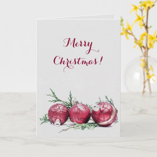 Kerstglitter-sierolie Kaart (Gele Bloem)