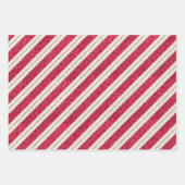 kerstglitterstrips en pooldots set van 3 inpakpapier vel (Voorkant)
