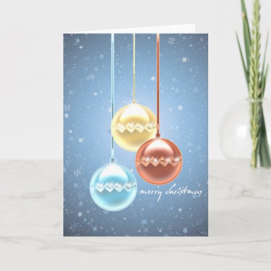 kerstgloed feestdagen kaart (Voorkant)