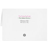 'Kerstgloed'-feestkaart - Schoonheid en Magie (Achterkant Horizontaal)