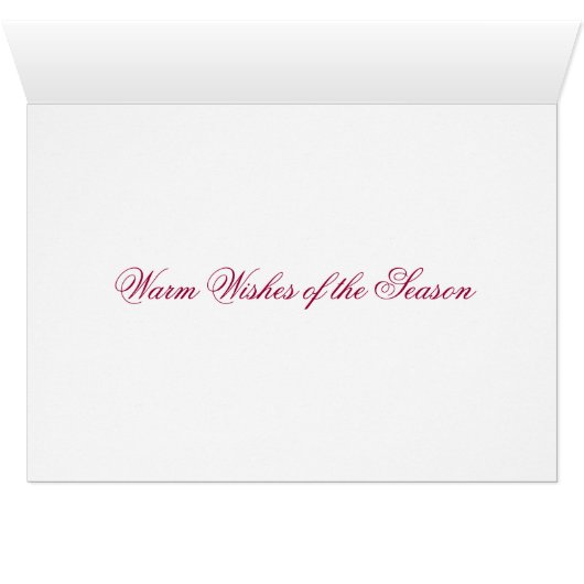 "kerstgloed"-feestkaart - seizoen (Binenzijde Horizontaal (Onderkant))