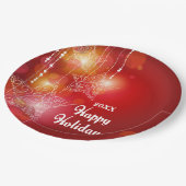 Kerstgloed hangende sterren papieren bordje (Gekanteld)