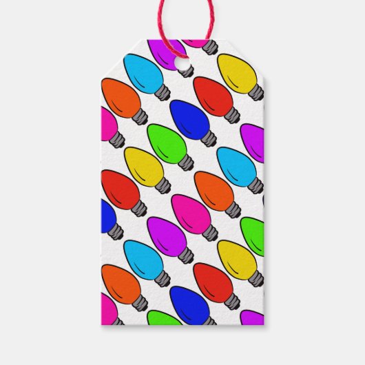  kerstgloeilampen Gift Labels Cadeaulabel (Voorkant)