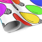  kerstgloeilampen Verpakkingspapier Cadeaupapier (Rol Hoek)