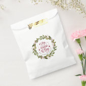 kerstglorie aan de New Born King Monogram Bedankzakje (Gezegeld)