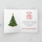 Kerstglorie op de foto van de pasgeboren koning feestdagen kaart (Binnen)