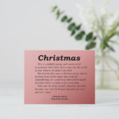 Kerstglorie voor God 1 Timothy 1-15 Feestdagenkaart (Staand voorkant)