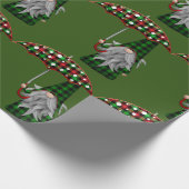 Kerstgnome Buffalo Pset Cadeaupapier (Hoek)