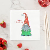 Kerstgnome Luncheon Napkin Servet (Insitu)