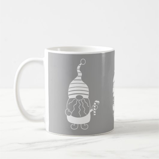 Kerstgnome modern scandi-decor koffiemok (Links)