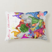 Kerstgnomen Accent Pillow Gift Kussen (Voorkant)