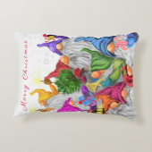 Kerstgnomen Accent Pillow Gift Kussen (Achterkant)