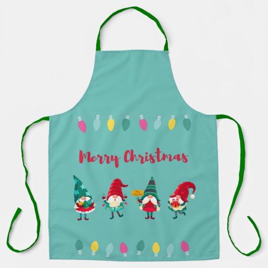 Kerstgnomen Apron Schort (Voorkant)
